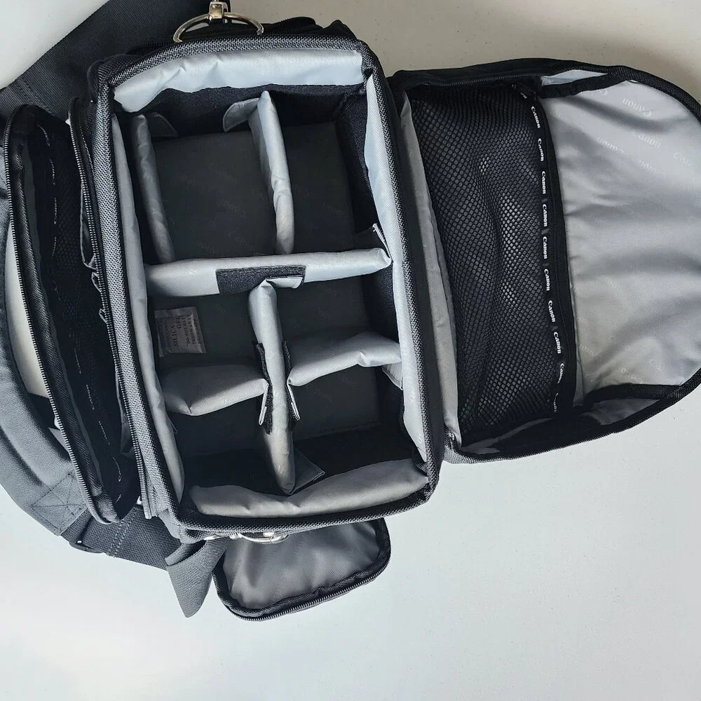 CANON 200DG Deluxe Photography EOS Pro Camera Gadget Bag Black & Silver